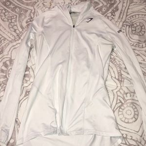 GYMSHARK White Athletic Jacket (S)